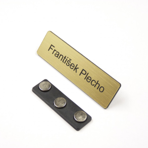 Magnetisches Mini-Namensschild für Kleidung