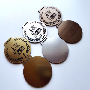 Personalisierte Medaille Lorbeer V1