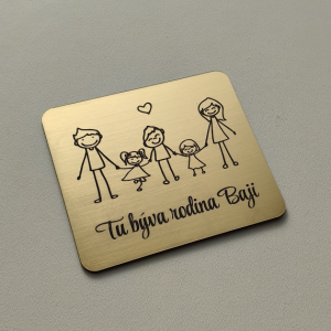 Türschild Familie