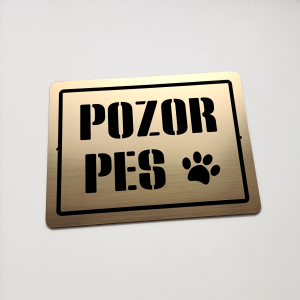 Schild Vorsicht Hund