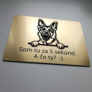 Schild Vorsicht Hund Deutscher Schäferhund cute