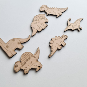 DINO - Tierset mit Klettverschluss