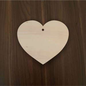 Holzherz mit Loch