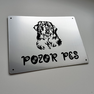 Schild Vorsicht Hund Berner Sennenhund
