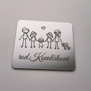 Türschild Familie