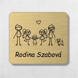 Türschild Familie