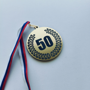 Personalisierte Medaille Lorbeer V1