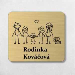 Türschild Familie
