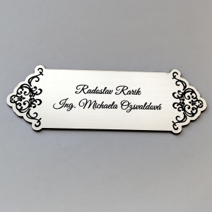 Türschild Ornament Side
