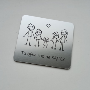 Türschild Familie