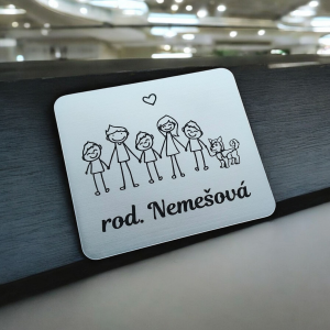 Türschild Familie