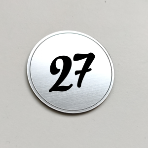 Türschild Double Round