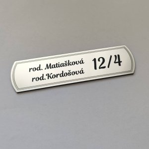 Türschild Siluette
