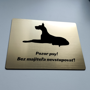 Schild Vorsicht Hund Deutsche Dogge