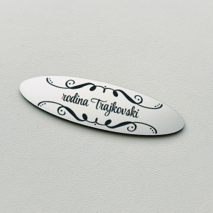 Türschild Elipse Ornament