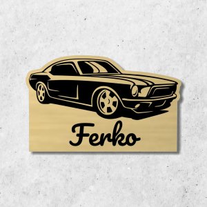 Kinder-Türschild Auto
