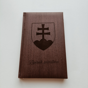 Personalisiertes Notizbuch braun