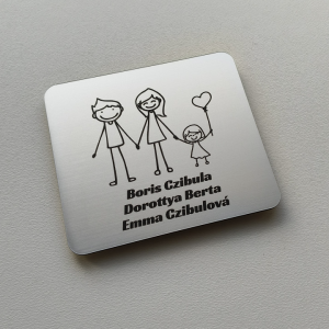 Türschild Tochter mit Ballon