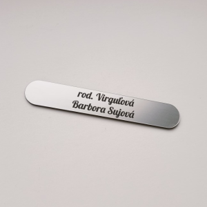 Schmales Briefkastenschild 12 × 2 cm