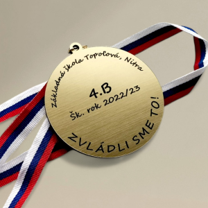 Personalisierte Medaille mit Band V1
