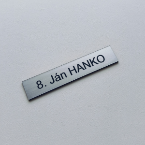 Schmales Briefkastenschild 10 × 2 cm