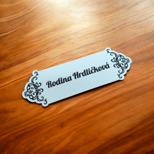Türschild Ornament Side