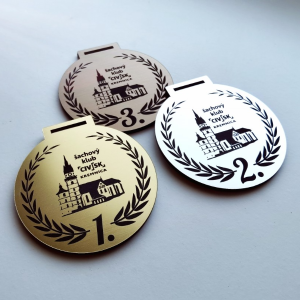Personalisierte Medaille Lorbeer V1